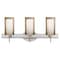 Besa Lighting Pahu 4 Vanity, Smoke/Opal, Satin Nickel Finish, 3x40W Halogen 3SW-S44007-SN - alternate 1